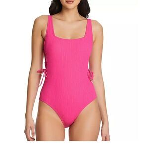 Social Standard Women's One Piece Barbie Pink Swimsuit Size Small